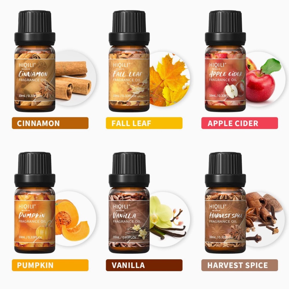 Premium Fragrance Oils Spice Blend- Set of 6
